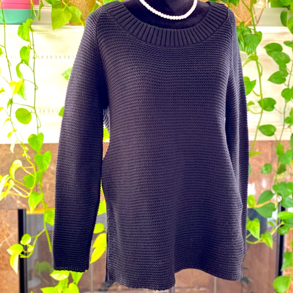 Off shoulder open back sweater